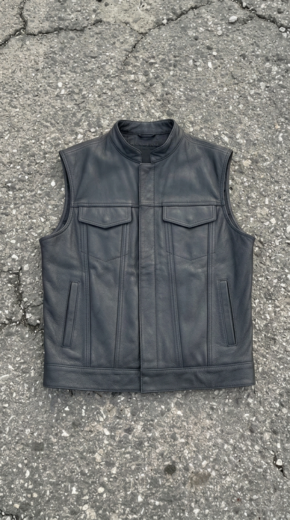 Black Bikers Vest