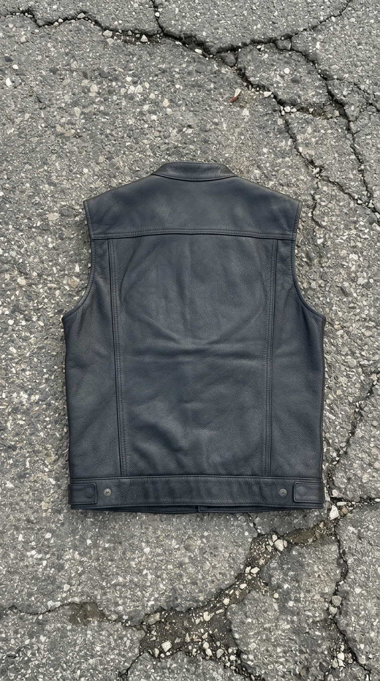 Black Bikers Vest
